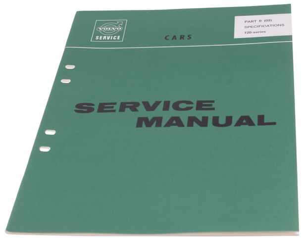 Workshop manual Specifications Amazon En in the group Volvo / Amazon/122 / Miscellaneous / Literature Amazon/122 at VP Autoparts Inc. (10302)