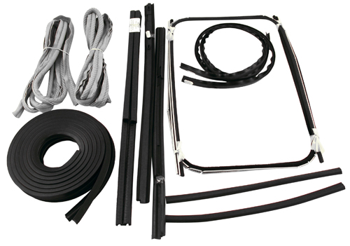 Door seal kit PV with grey windlace in the group Volvo / PV/Duett / Body / Window glass/rubber seals / Gaskets and seals 544 at VP Autoparts Inc. (1111)