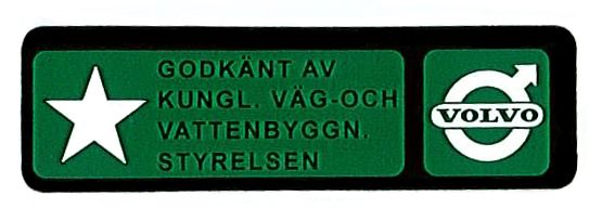 Decal Safety belt in the group Volvo / 140/164 / Miscellaneous / Decals / Decals 140 at VP Autoparts Inc. (168)