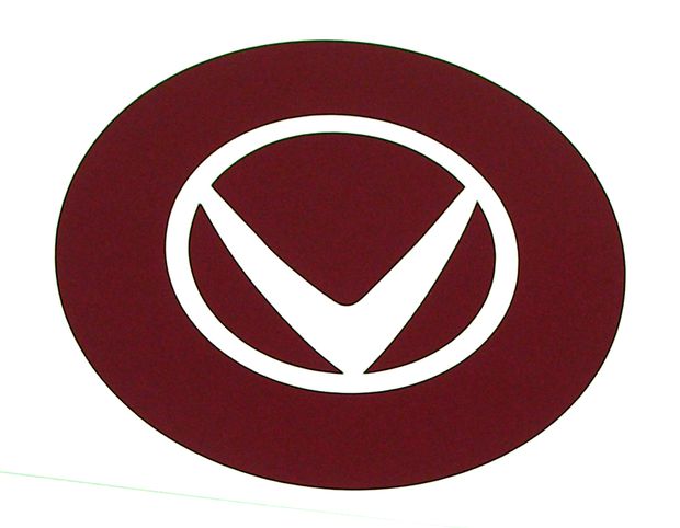 Decal red V hub cap in the group Volvo / 1800 / Front suspension / Front suspension / Discs, wheels and accessories ch -30000 at VP Autoparts Inc. (190)