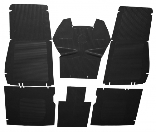 Rubber mat set  PV/Duett black in the group Volvo / PV/Duett / Interior /        / Gummimattor och Tillbehör Duett 445/210 at VP Autoparts Inc. (655949)