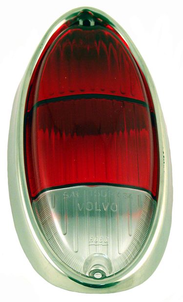 Taillight lens Amazon 63- US red/red whi in the group Volvo / Amazon/122 / Electrical components / Tail lights / Tail light Amazon/122 B18/B20 1963-70 at VP Autoparts Inc. (667674)