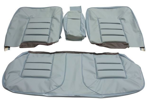 Cover Rear seat 164 72-74 light blue LH in the group Volvo / 140/164 / Interior / Upholstery 164 / Upholstery 164 code 966- light blue leather at VP Autoparts Inc. (695946-48)