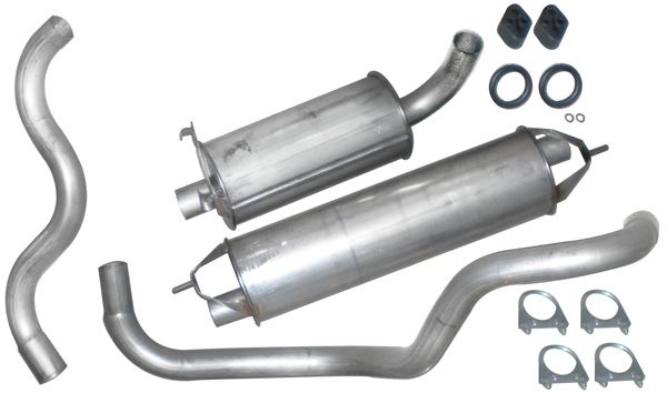 Exhaust system 200 87-93 stainless in the group Volvo / 240/260 / Fuel/exhaust system / Avgassystem     / Avgassystem 240 D20/D24 at VP Autoparts Inc. (VOK50902)